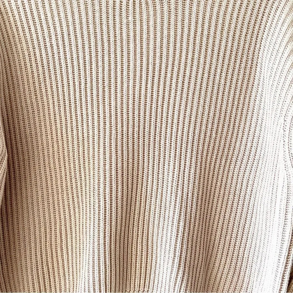 Pistola Taylor Ribbed Cropped Sweater Women’s Size M Tabbed Sleeves Blushing - Picture 5 of 10